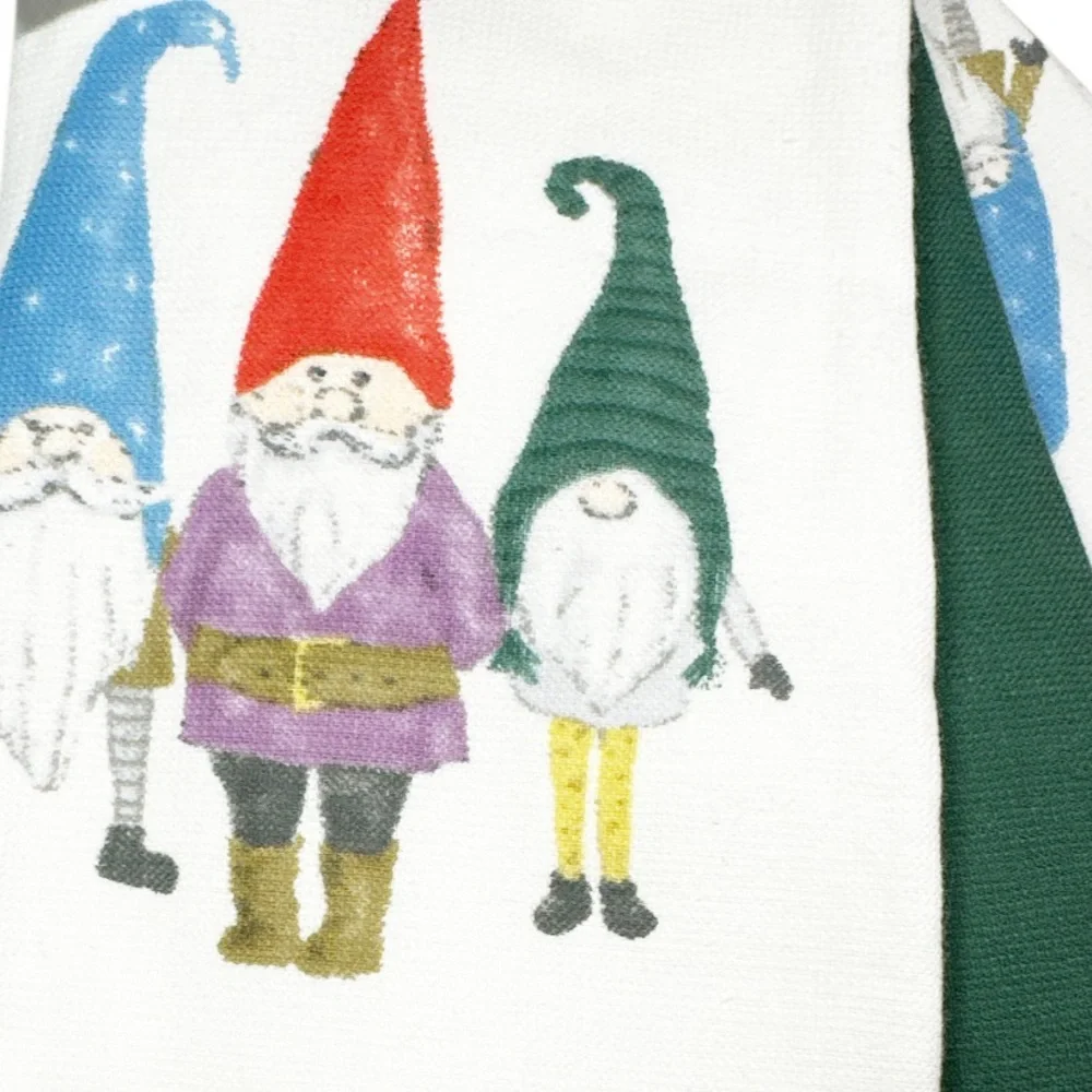 NEW Rae Dunn BELIEVE Gnome Christmas Kitchen Towel Set/3